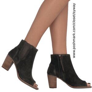 Toms Majorca Peep Toe Booties